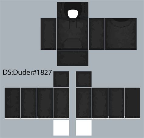 roblox plain black hoodie.